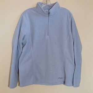 Eddie Bauer Women's Light Blue Fleece Pullover